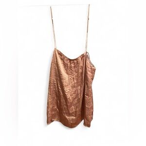 All Row Bronze Crinkle Blouse